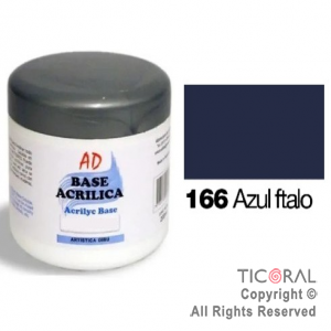 BASE ACRILICA AD 166 AZUL FTALO 200ML X 3 UNIDADES